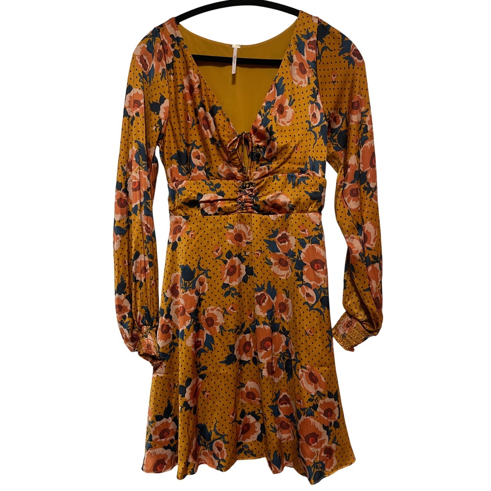 Free‎ People Womens Floral Fit & Flare Dress Size 2 - Picture 2 of 10